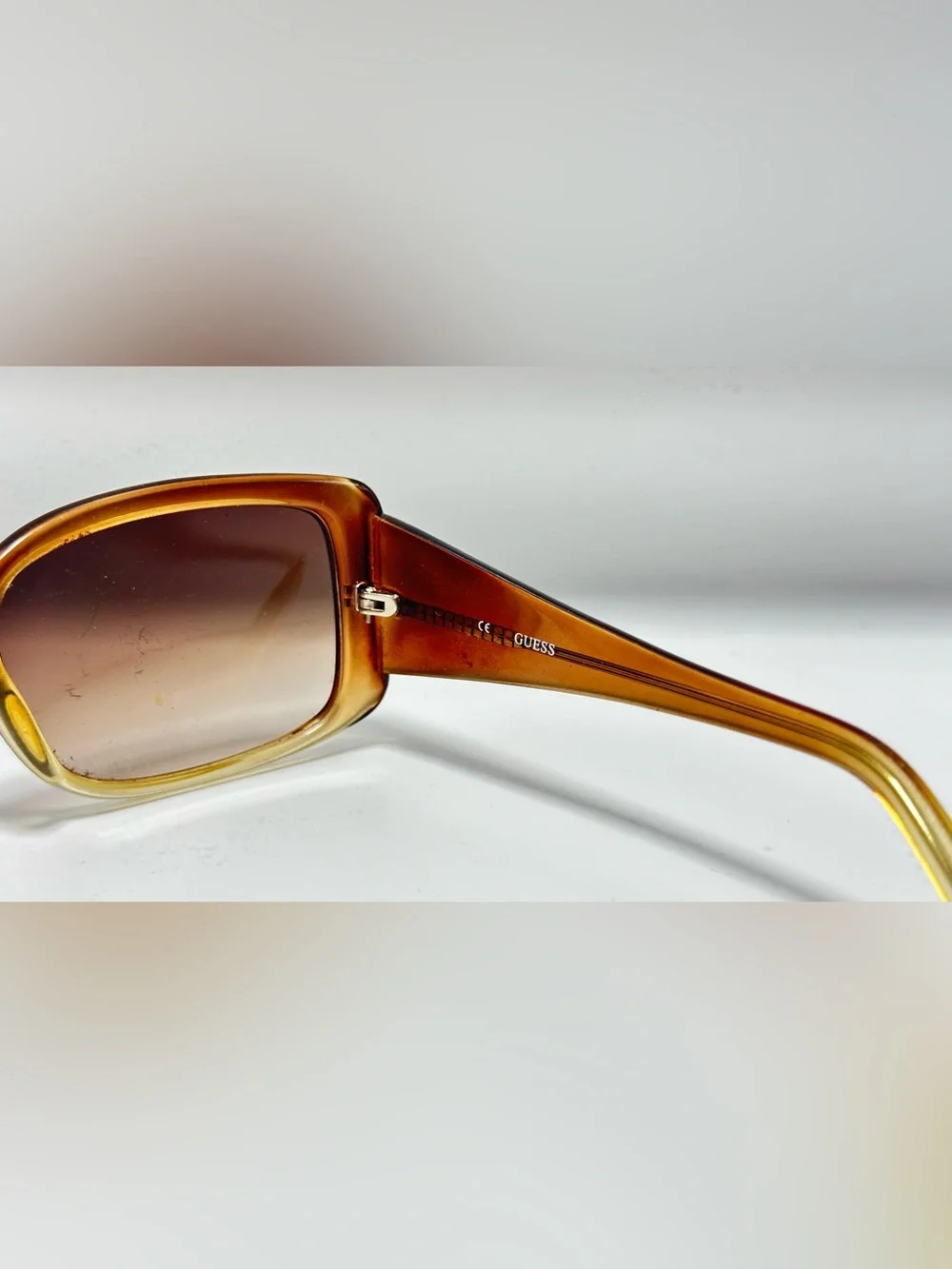 Guess GU6210 Brown Oval Sunglasses Frames Only